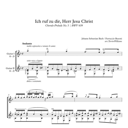 Johann Sebastian Bach - Ich ruf' zu dir, Herr Jesu Christ