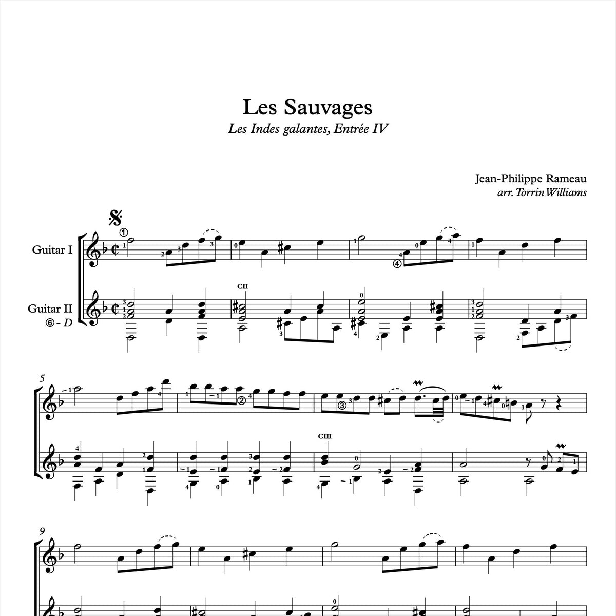 Jean Philippe-Rameau - Les Sauvages